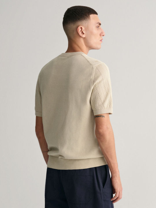 Gant Men's Short Sleeve Blouse beige