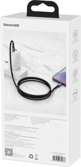Baseus Tungsten USB 2.0 Кабел USB-C Мъжки - USB-C 100W PD Черен 1m CATWJ-01