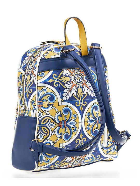 Verde Damen Tasche Rucksack Blau