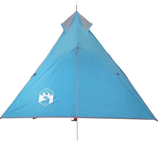vidaXL Summer Camping Tent Teepee Blue with Double Cloth for 1 Person 255x153x119cm