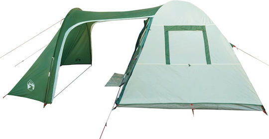 vidaXL Καλοκαιρινή Σκηνή Camping Τούνελ Πράσινη για 6 Άτομα 195x342x195εκ.