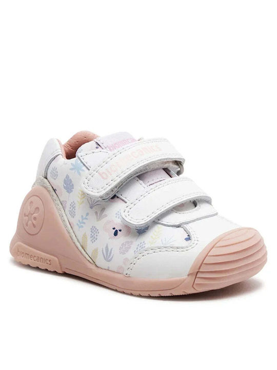 Biomecanics Kinder-Sneaker Anatomisch mit Klettverschluss Weiß