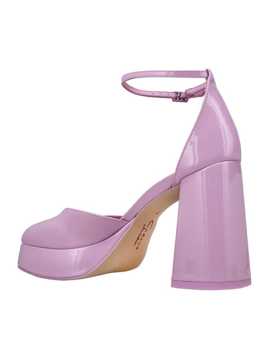 Pantofi cu toc cu Curea ORCHID HAZE