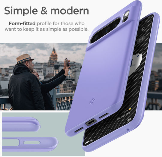 Spigen Thin Fit Back Cover Silicone Purple (Google Pixel 8 Pro)