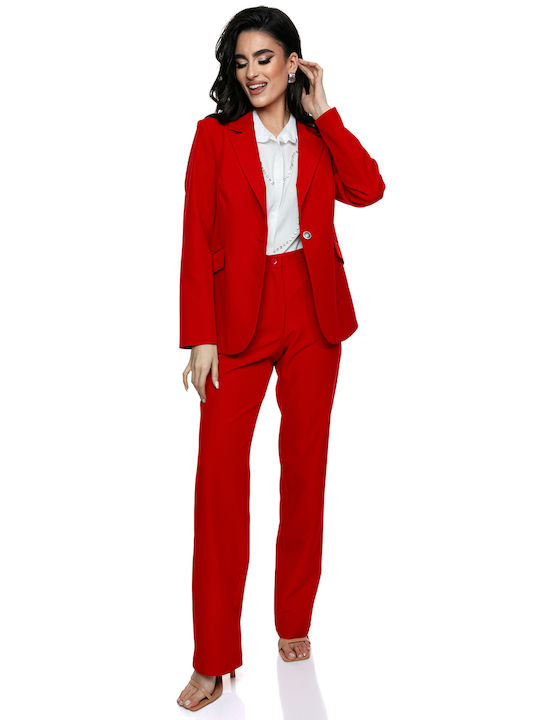 RichgirlBoudoir Γυναικείο Κόκκινο Κοστούμι