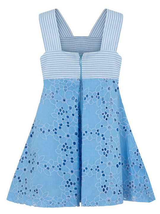 Lapin Kids Dress Striped Light Blue