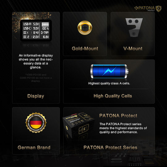 Patona Kamera Batterie Protect 13805 mit universeller Kompatibilität