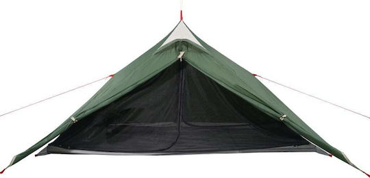 vidaXL Καλοκαιρινή Σκηνή Camping Teepee Πράσινη για 1 Άτομο 119x153x130εκ.