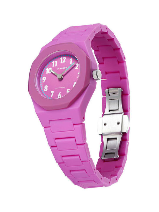 D1 Milano Uhr in Rosa Farbe