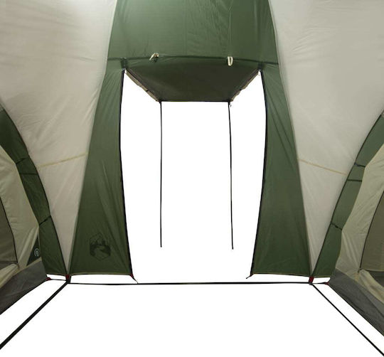 vidaXL Summer Camping Tent Tunnel Green for 6 People 150x238x193cm