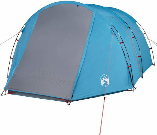 vidaXL Cort De Camping Tunel Albastru Pentru 4 Persoane 143x260x143cm