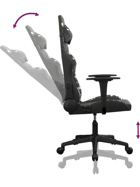 vidaXL 3143675 Καρέκλα Gaming Δερματίνης Μαύρη