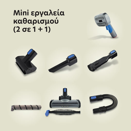 IQ Storm Max Rechargeable 2 in 1 Stick & Handheld Vacuum 37V Blue