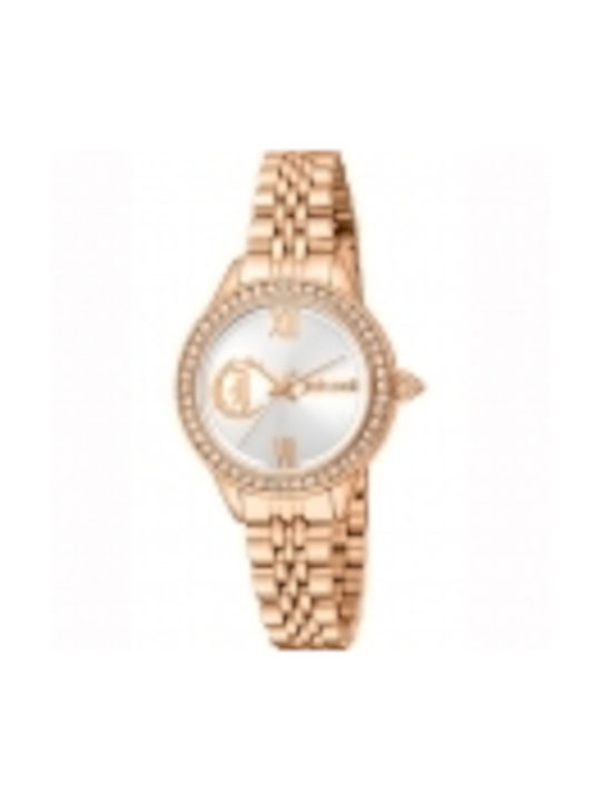 Just Cavalli Watch with Pink Gold Metal Bracelet