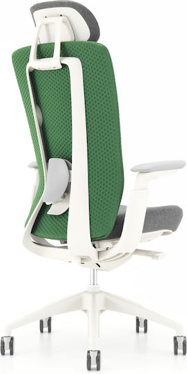 ErgoAction Action Chair Lux Office Chair with Adjustable Arms Green