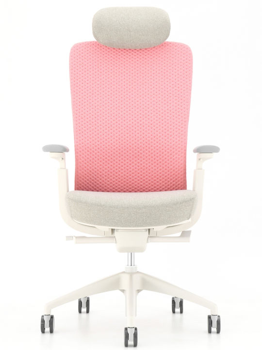 Кресло Офисно с Облегалка Action Chair Lux Розов ErgoAction