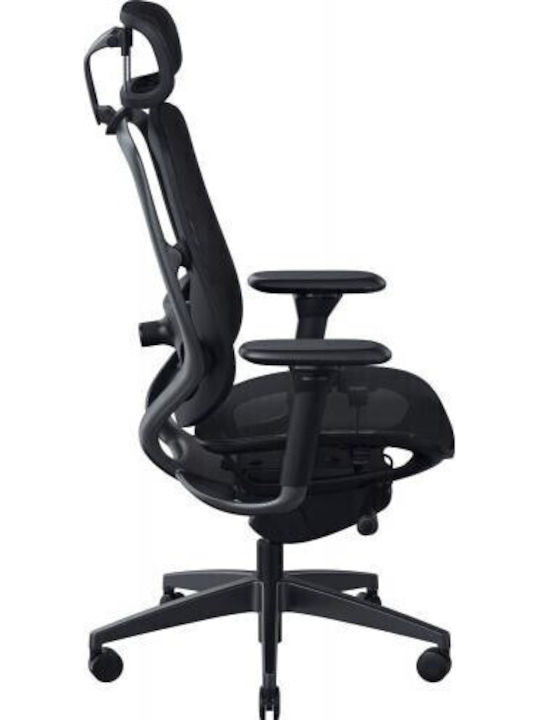 Razer Fujin Pro Καρέκλα Gaming Δερματίνης με Ρυθμιζόμενα Μπράτσα Μαύρη