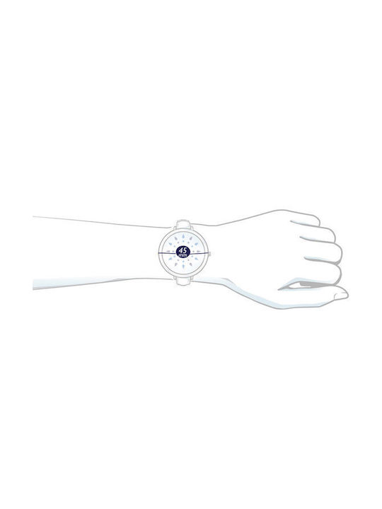 Nautica Ανδρικό Ρολόι 44mm Μπαταρίας με Κίτρινο Καουτσούκ Λουράκι