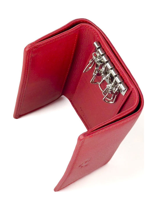 Forest Key Holder Leather Red