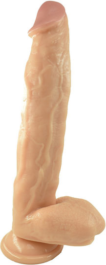 Mokko Toys Dildo with Scrotum and Suction Cup Flesh