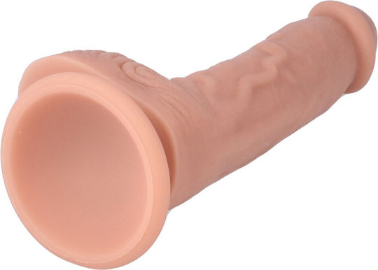 Virgite Glass Dildo with Balls and Suction Cup Flesh 20cm