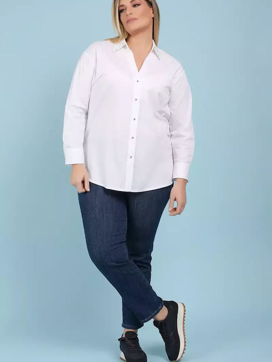 Women's Long Sleeve Shirt White
