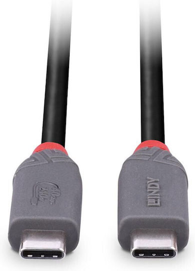 Lindy USB 2.0 Cable USB-C male - USB-C 240W PD Μαύρο 1m