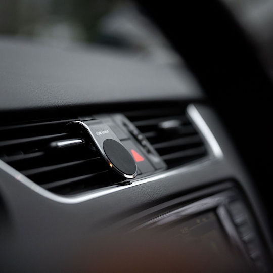 Spacecase Sc03 Magnetic Air Vent Car Holder - магнитен държач за мобилни телефони / смартфони за въздушните отвори на автомобила - черен (5905123421549) 118784