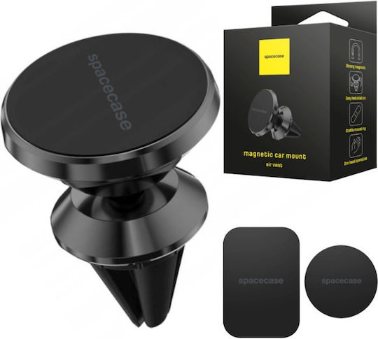 Spacecase Sc02 Magnetic Air Vent Car Holder - Магнитен държач за мобилни телефони / смартфони във вентилационната система на автомобила - черен (5905123421532) 118778