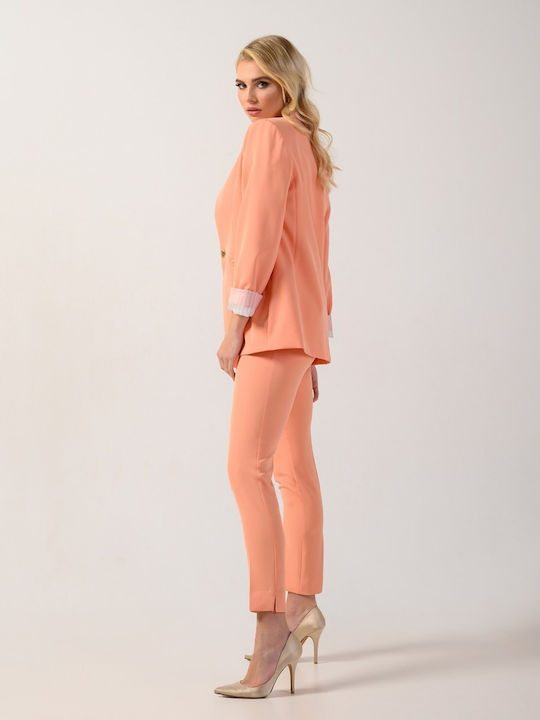 Derpouli Women's Blazer Coral