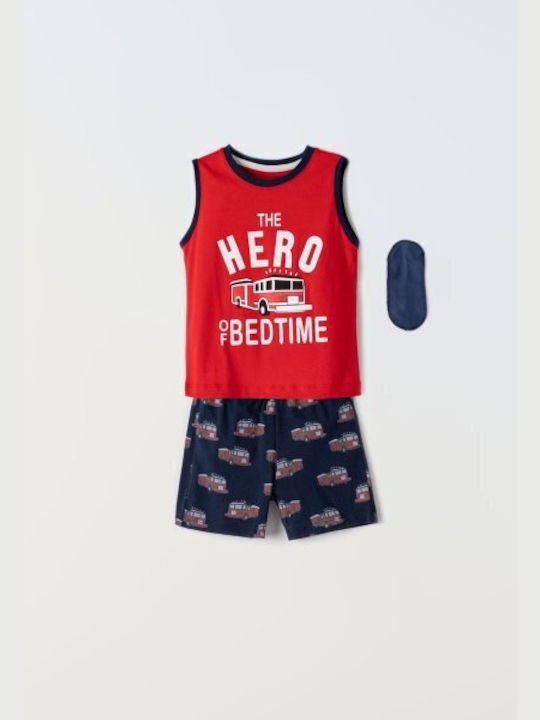 Hashtag Kids Pyjamas Summer Cotton red