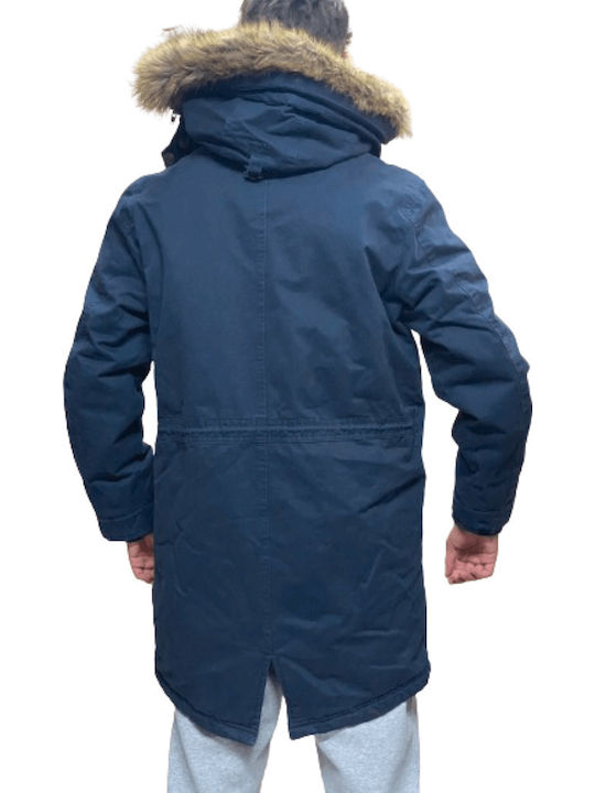 Winter Jacke Parka Navy