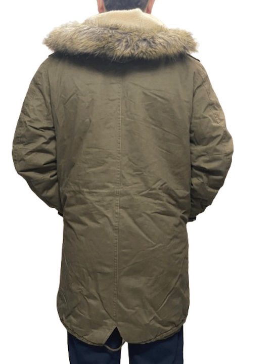 Winter Jacke Parka Khaki