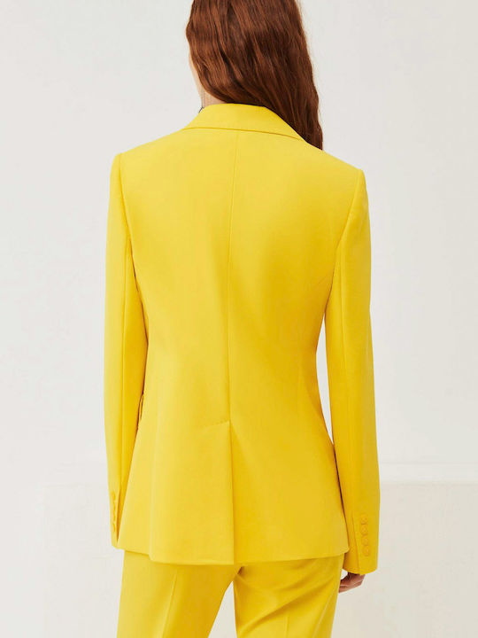 Marella Long Women's Blazer Yellow