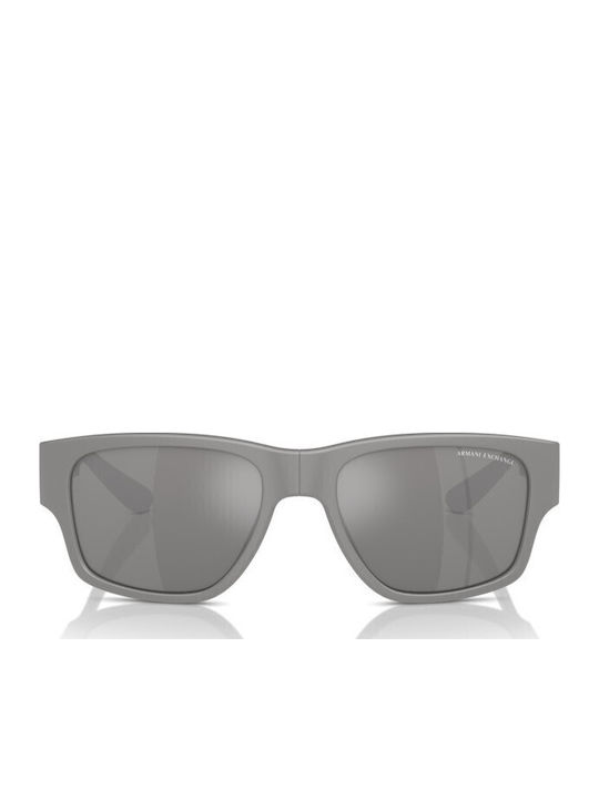 Armani Exchange Unisex Γυαλιά Ηλίου με Γκρι Κοκκάλινο Σκελετό και Γκρι Φακό AX4141SU 81806G