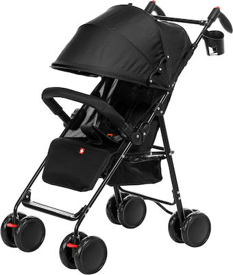 Zizito Switzerland Zi Caspar Regenschirm Kinderwagen Geeignet ab 6+ Monaten Schwarz 5.8kg