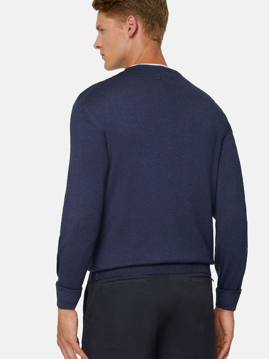 Boggi Herren Langarm-Pullover Blau