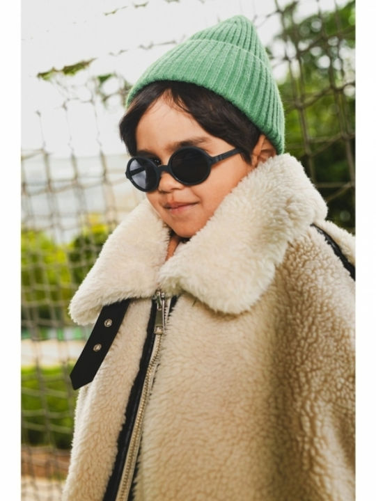 KiETLA Rozz Unbreakable Round Baby Kids Sunglasses Gray For 1-2 Years