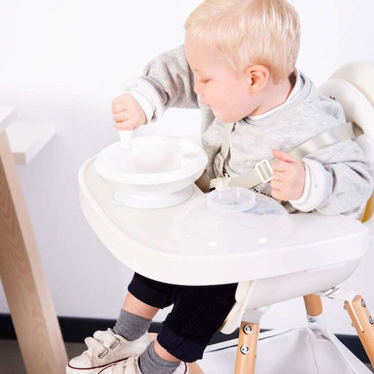 Childhome Δίσκος για Καρεκλάκι Φαγητού Evolu σε Λευκό Χρώμα