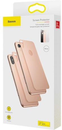 Baseus Glass Protector Protecție Cameră Tempered Glass Black pentru iPhone XR