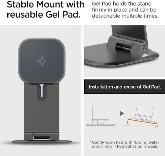 Spigen Sgp Onetap Easel Μαγνητική Ρυθμιζ΄όμενη Βάση Tablet Με Πολλαπλές Γωνίες Κλίσης - Γκρι - Amp06414
