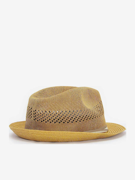 Barbour Craster Trilby Ψάθινο Ανδρικό Καπέλο Καφέ