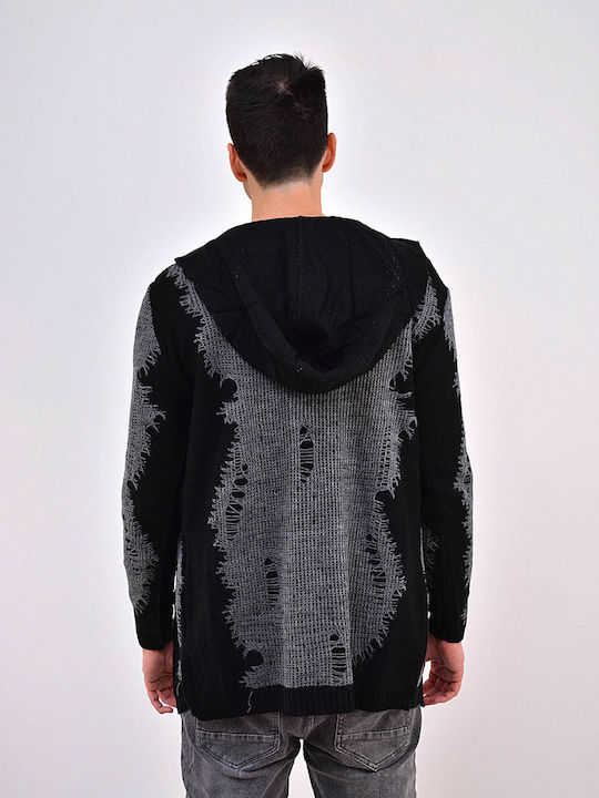 Herren Strickjacke Gray