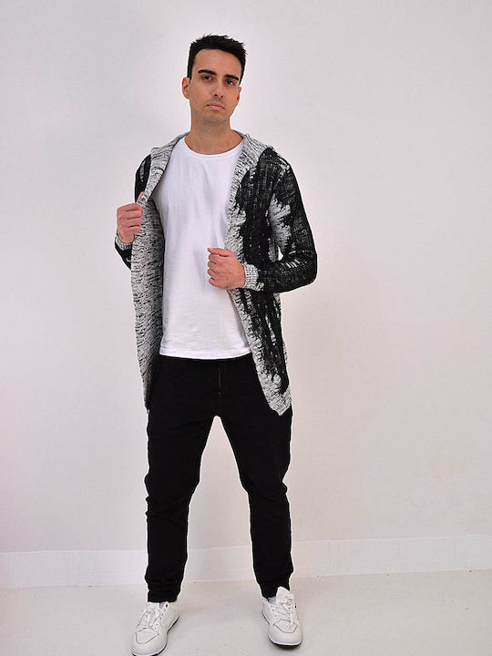 Herren Strickjacke Schwarz