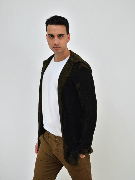 Herren Strickjacke Schwarz