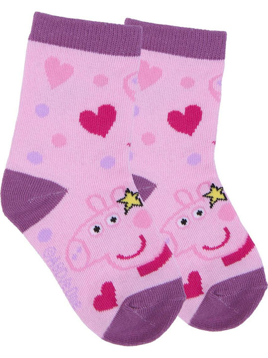 Peppa Pig Παιδικές Κάλτσες Πολύχρωμο 5 Ζευγάρια