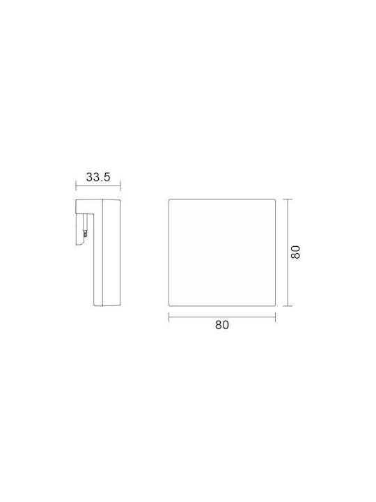 Spot Light Φωτιστικό Μπάνιου LED Γκρι Spot Light Φωτιστικό Μπάνιου LED Γκρι