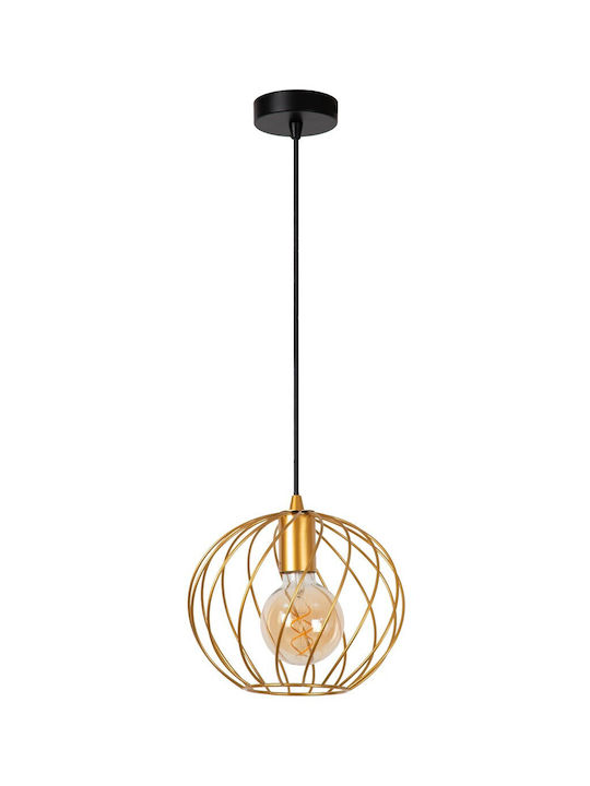 Lucide Lightning Pendant Light Gold with Socket E27 25cm