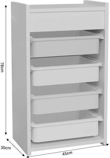Sertar De Depozitare Toyli Din Lemn L45xL30xÎ78cm