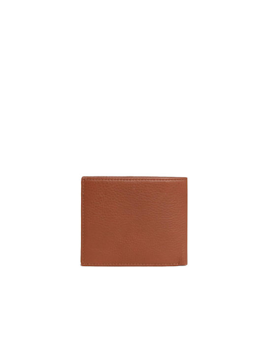 Tommy Hilfiger Men's Leather Coin Wallet Tabac Brown